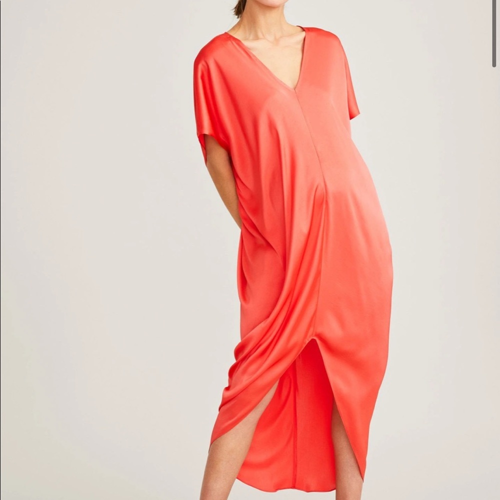 Hatch Riviera Caftan Dress in Papaya / One Size